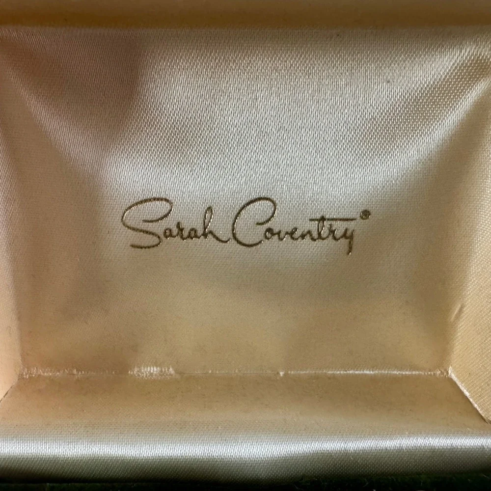 Vintage Sarah Coventry Gold Tone Swarovski Crystal Cufflinks and Tie Tack Set